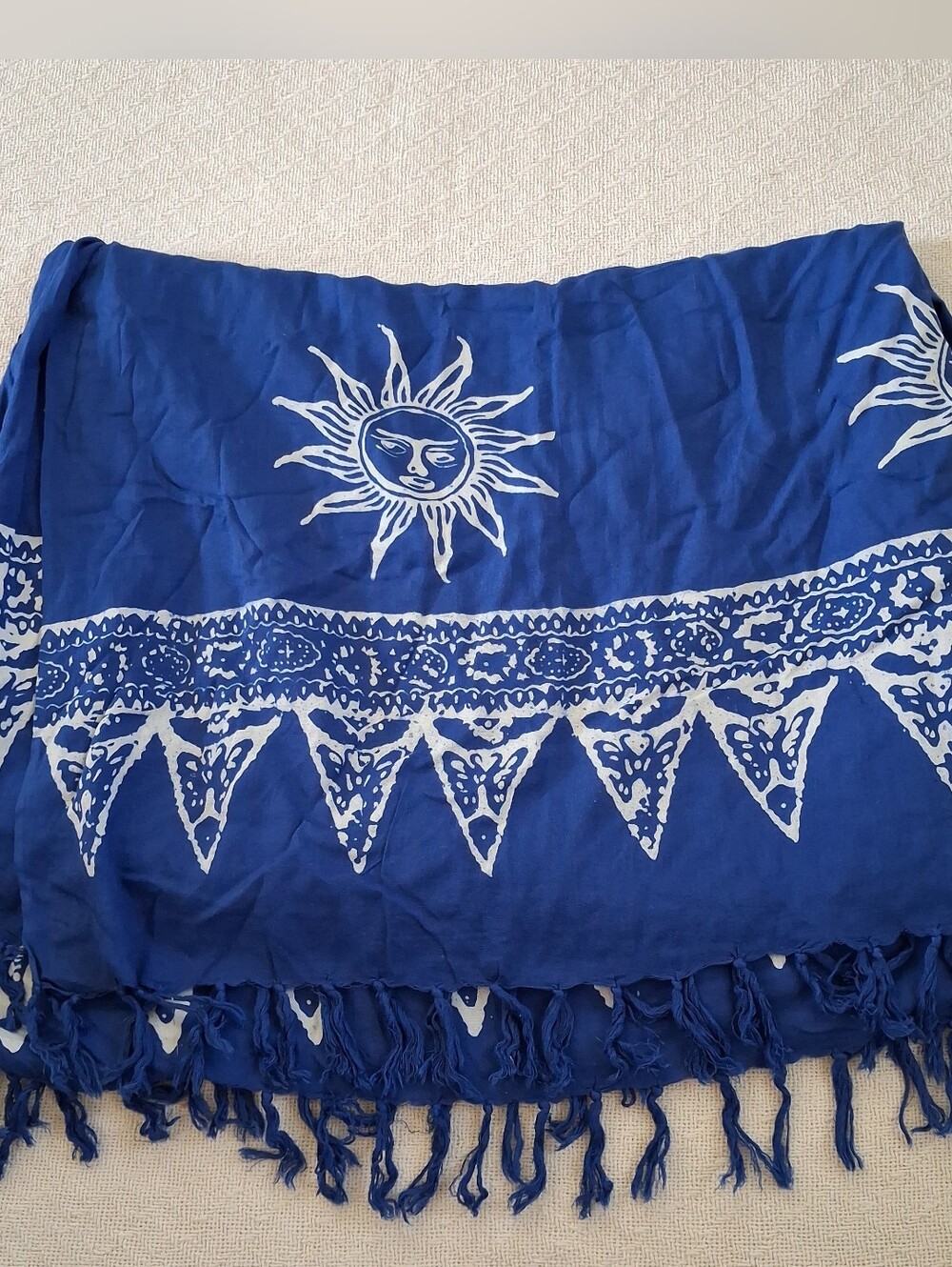 cairo ♡ sun butterfly boho tribal coverup tapestry blue beach celestial 90s